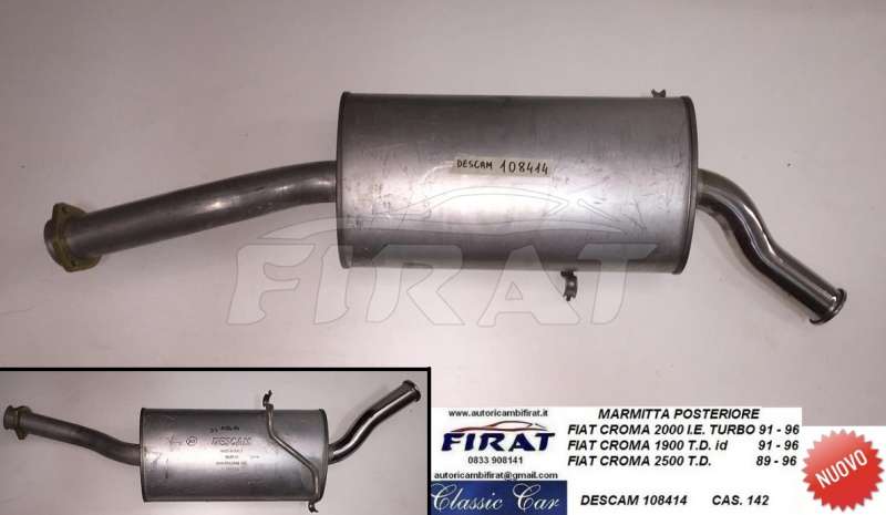 MARMITTA FIAT CROMA 2000 TURBO IE - T.D. (108414) - Clicca l'immagine per chiudere